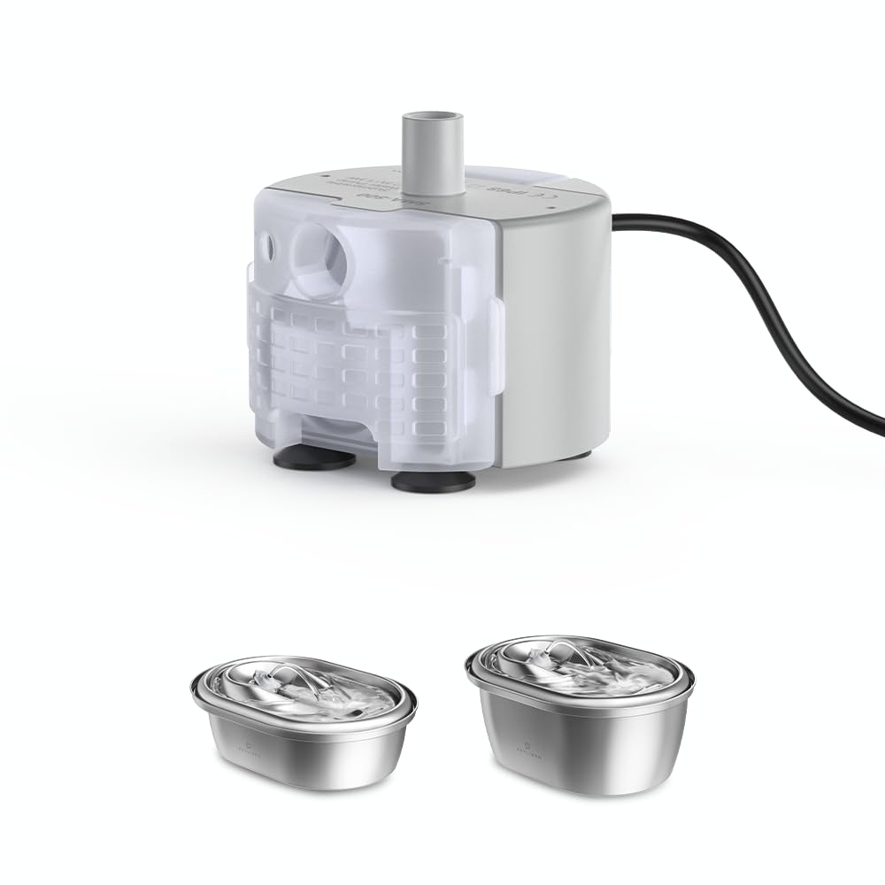 PETLIBRO Replacement Pump for Cat Water Fountain Stainless Steel, Compatible with101oz/3L, Adjustable Water Flow Pet Water Fount