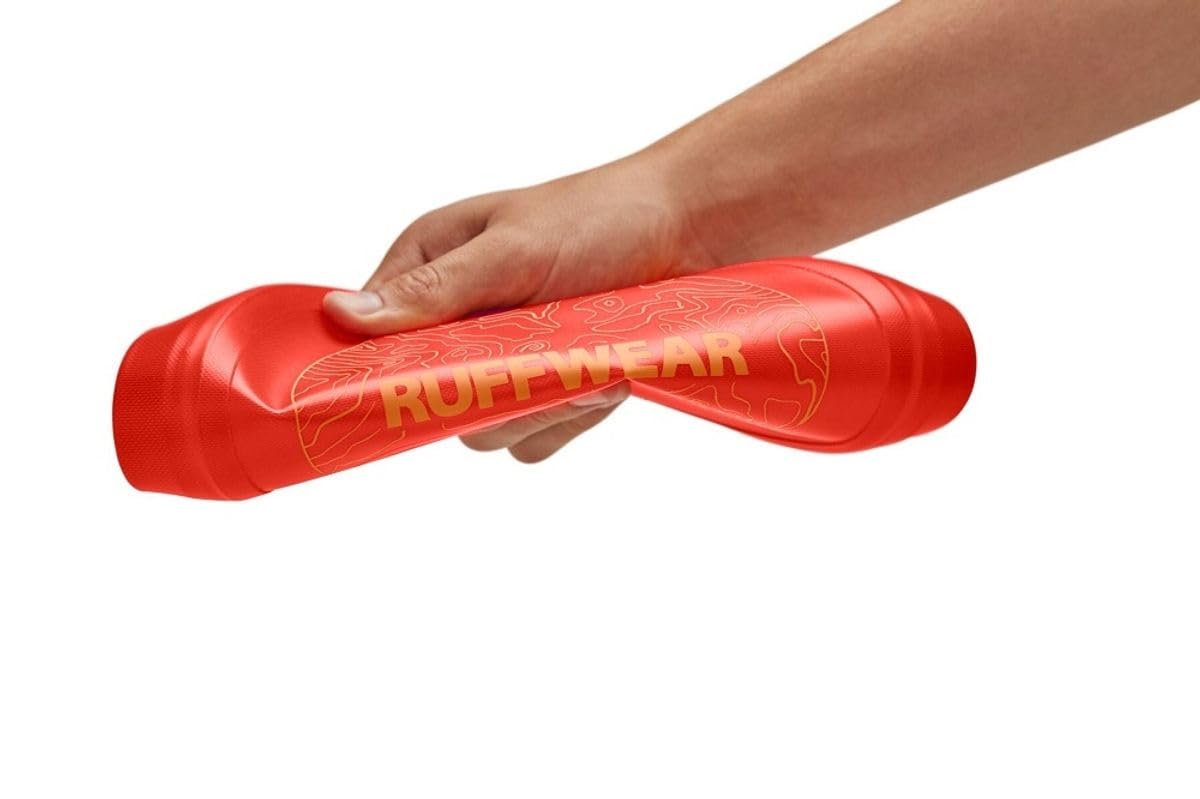 Ruffwear, Camp Flyer Dog Toy, Lightweight And Flexible Disc For Throw And Fetch, Red Sumac