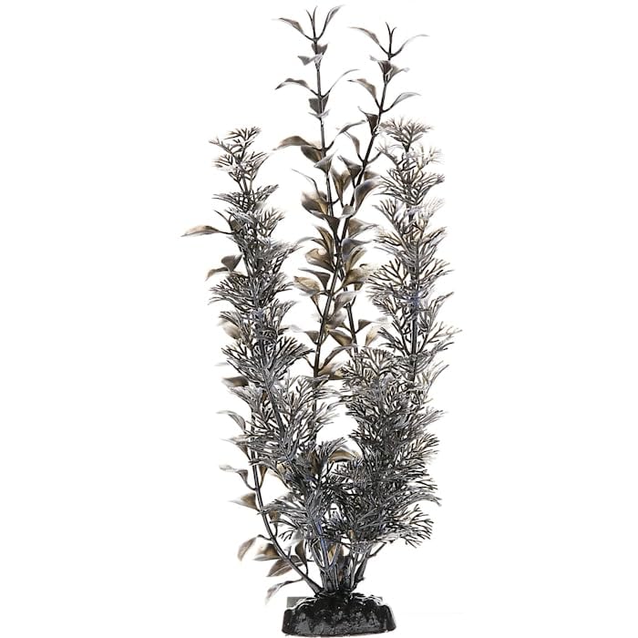 Imagitarium Black & White Background Plastic Aquarium Plant