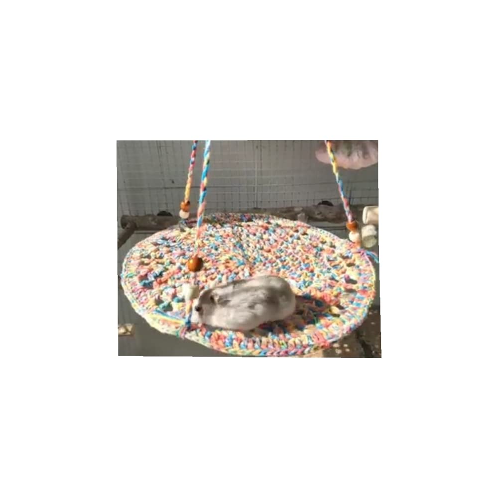 Reptile Hammock Swing Hanging Bed, Reptile Summer Bed For Lizard Bearded Dragon Leopard Gecko Parrots Squirrel Chameleon (Colour