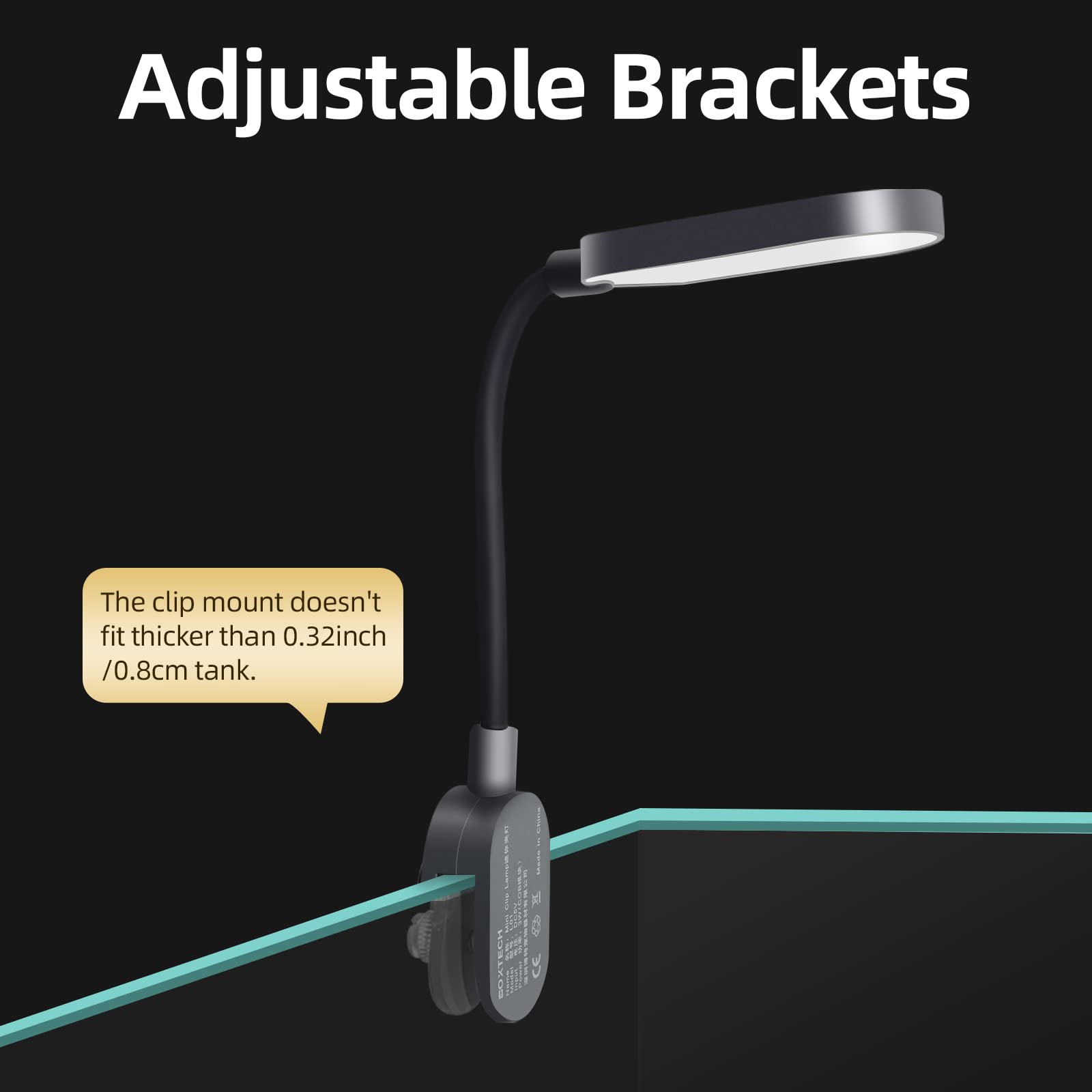 Upettools Aquarium Light With Adapter Led Clip On Fish Tank Light Small Full Spectrum Usb Light 360?Rotation Lighting 3W