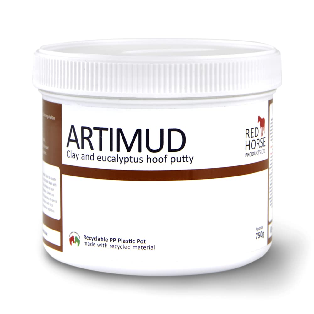 Red Horse Products Artimud Hoof Clay 300g - Essential Hoof Care for Horses, Promotes Healthy Hoof Growth and Protection