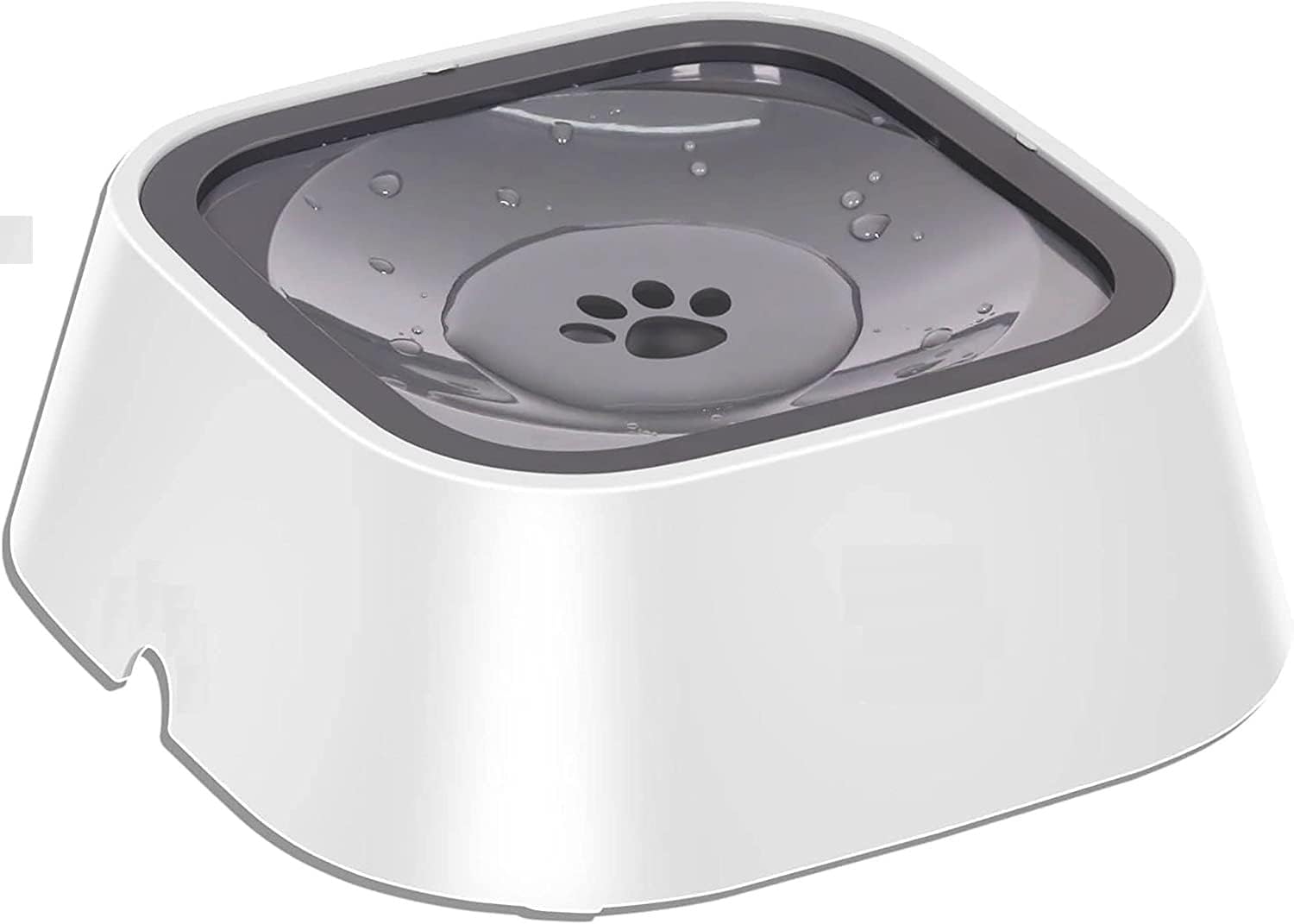 Gnoly Pets Food Feeder Bowl Travel Cat Water Feeder Bowls NoSpill Pet Water Bowl, SplashFree Slow Water Feeder Automatic Water