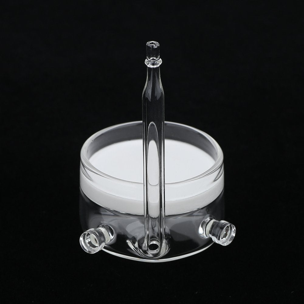 Yagote CO2 Diffuser Glass Reactor with U Shape Connecting Tube for Pollen Aquarium Plants Tank(CO2 Diffuser-Large Flat-Bottomed)