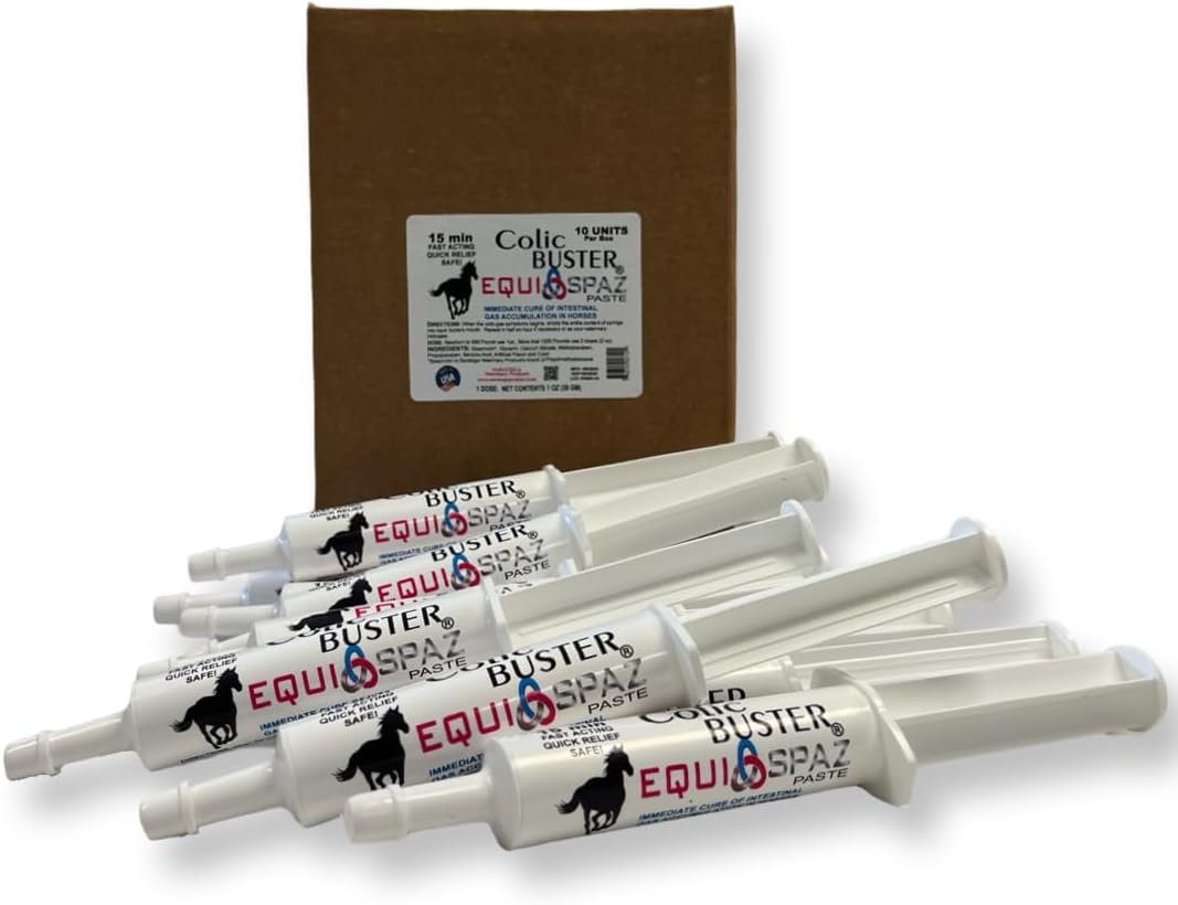 Equi-Spaz Horse Digestion Supplement to Immediately Cure Intestinal Gas Build-Up - Relieves Colic in 15 Minutes by Saratoga Vete