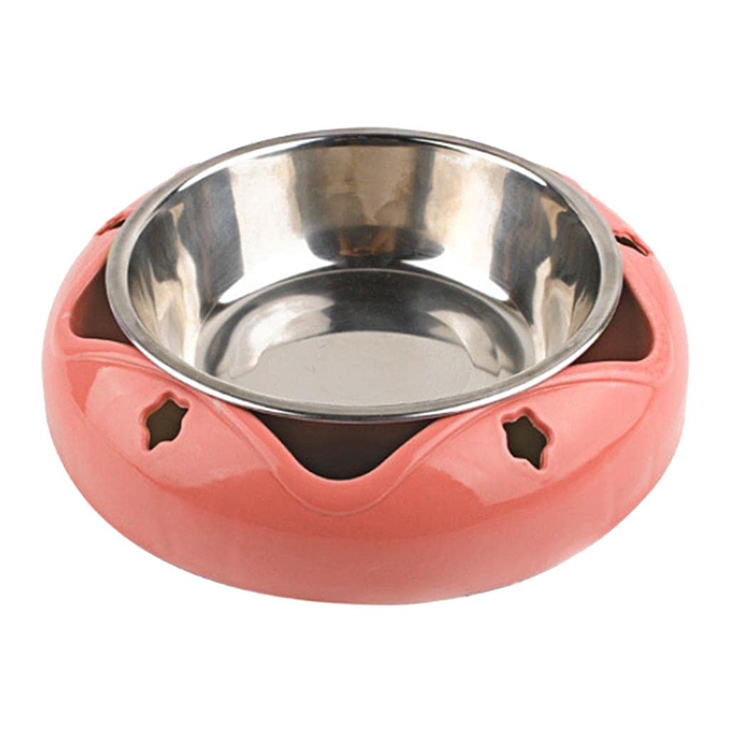 Myaddiction Dog Cat Bowl Stainless Steel Home Travel Bowl Puppy Outdoor Food Dish Red