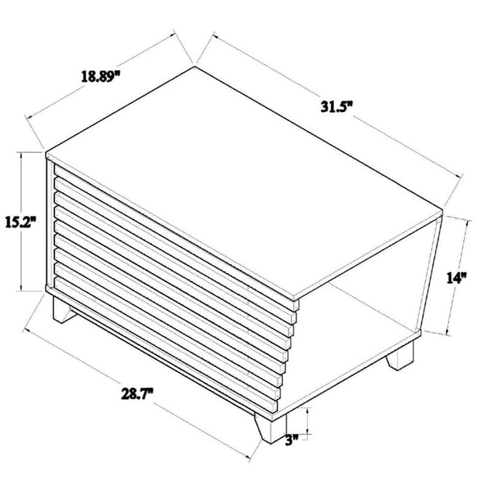 Baxton Studio Eckhart Modern And Contemporary Walnut Brown Finished Wood Cat Litter Box Cover House