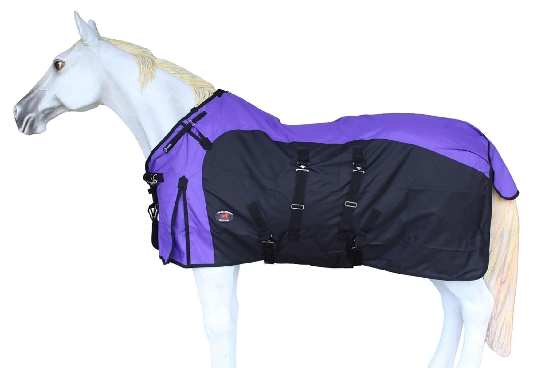 Challenger 70'' 1200D Turnout Waterproof Fleece Lined Medium Winter Blanket Sheet 384Lg