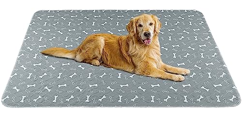 Baodan Washable Dog Pee Pads, 2 Pack Reusable Puppy Pads, Non-Slip Super Absorbent Dog Mat Incontinence Pads for Dog Playpen, Do