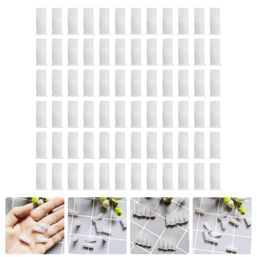 100 Pcs White Toy Noise Makers Insert Squeakers, Plastic Dog Squeaky Toy Whistles, Dog Squeak Toys Toy Insert Replacements,Dog W