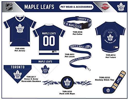 Pets First NHL Toronto Maple Leafs Jersey for Dogs & Cats, Large. - Let Your Pet Be A Real NHL Fan!