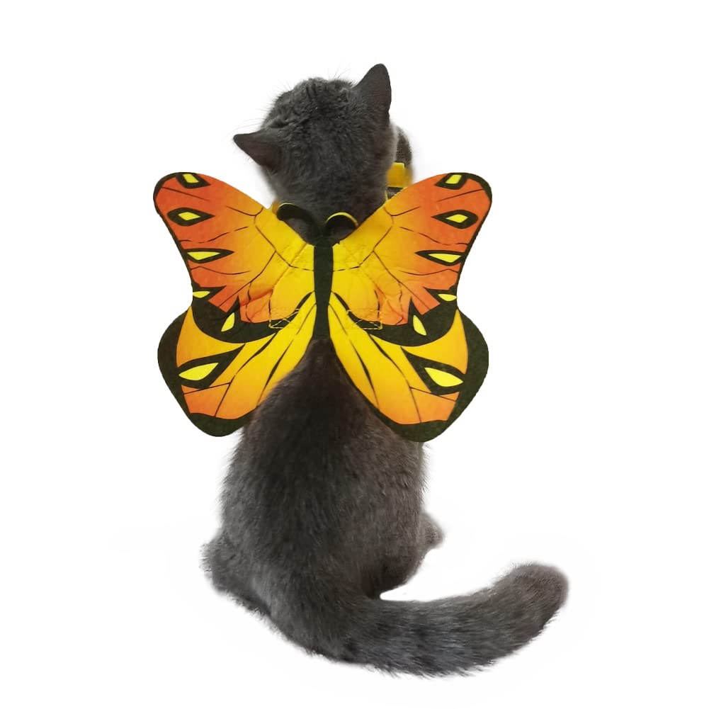 Cat Dog Butterfly Costume Wings For Halloween Party Decoration, Halloween Dog Cat Costume, Puppy Cat Dress Up Accessories