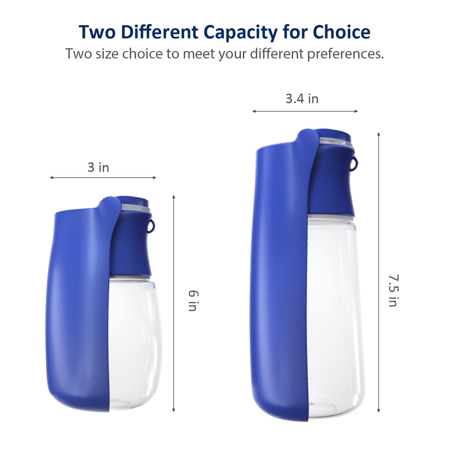 WePet Foldable Portable Dog Water Bottle Puppy Water Dispenser with Drinking Feeder, 12 OZ, High-Temperature Resistant Leak Proo