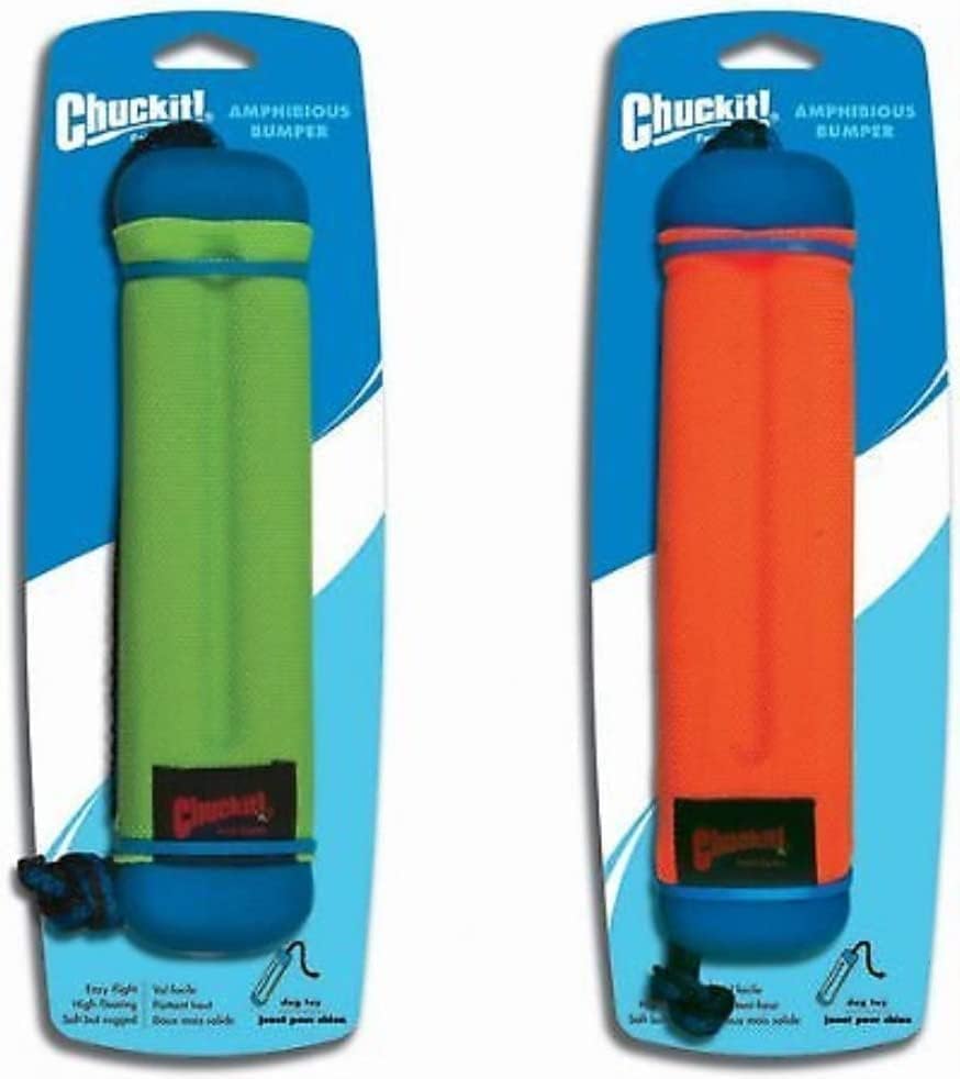Chuckit! Amphibious Bumper Toy Small - 6.75'' Long X 2.5'' Wide (1 Pack) - Pack Of 2