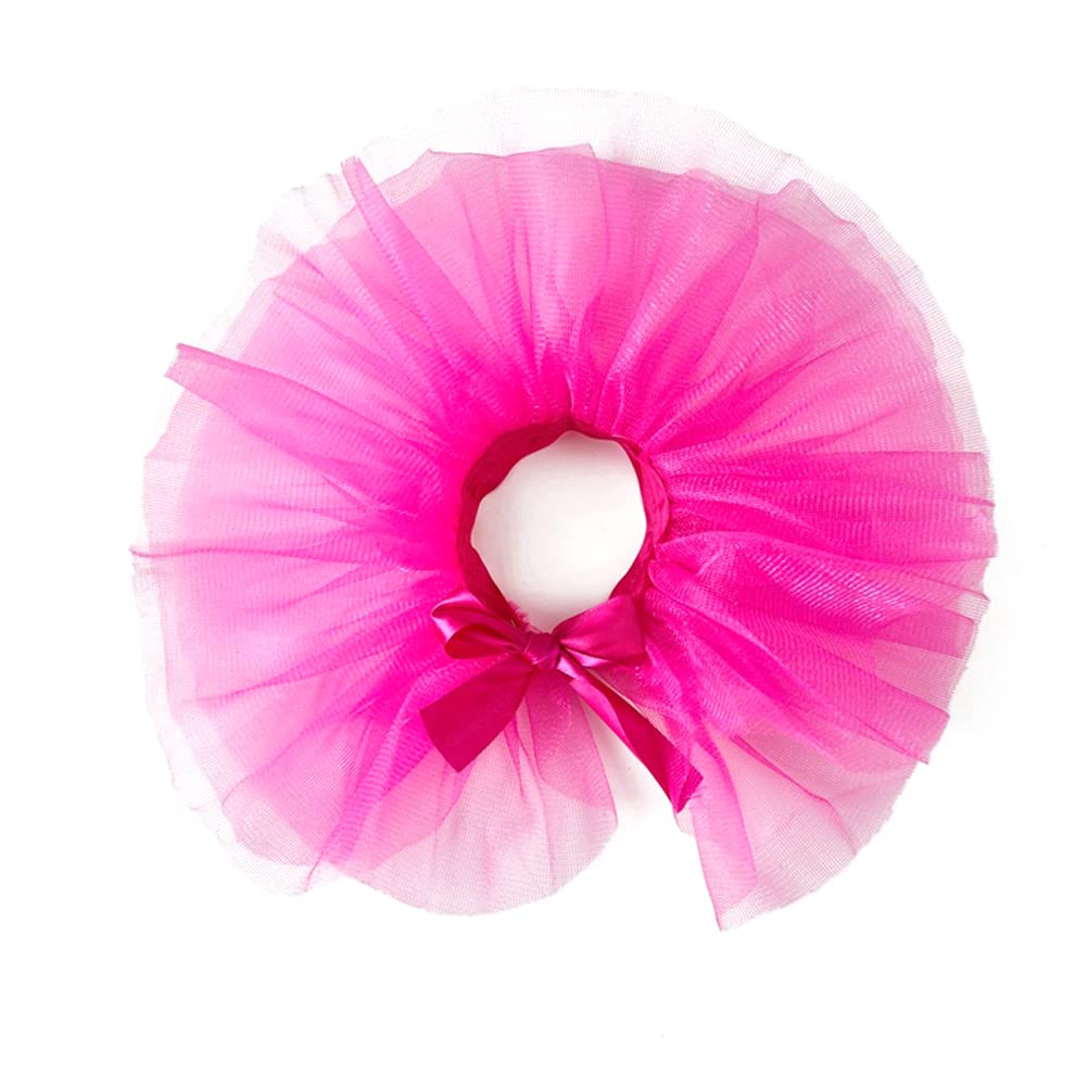 Danolapsi Pet Colorful Tutu Skirt Cute Birthday Dresses Costume Pet Supplies for Large Medium Small Dogs Cats Rose red S