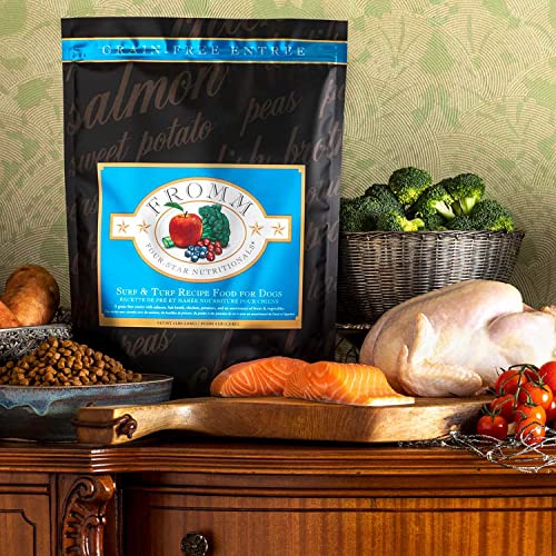 Fromm Four-Star Nutritionals Surf & Turf Dog Food - Premium Dry Dog Food - Salmon Recipe - 12 lb