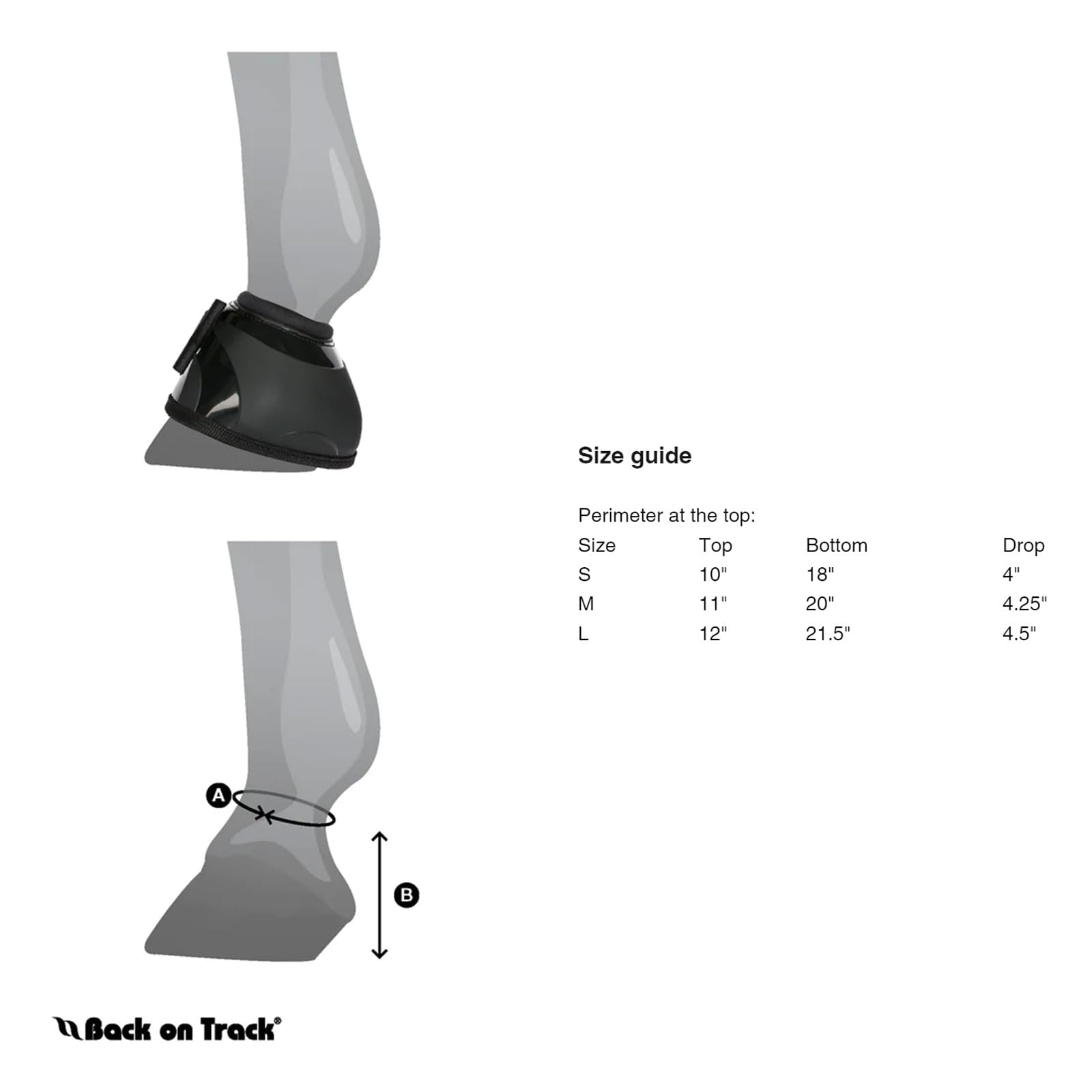Back On Track Therapeutic Horse Bell Boots In Pair, Medium