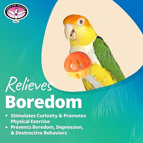 Super Bird Creations Sb1055 Birdie Balls Bird Foot Toy, Medium Bird Size, 2' Diameter (4 Pack)