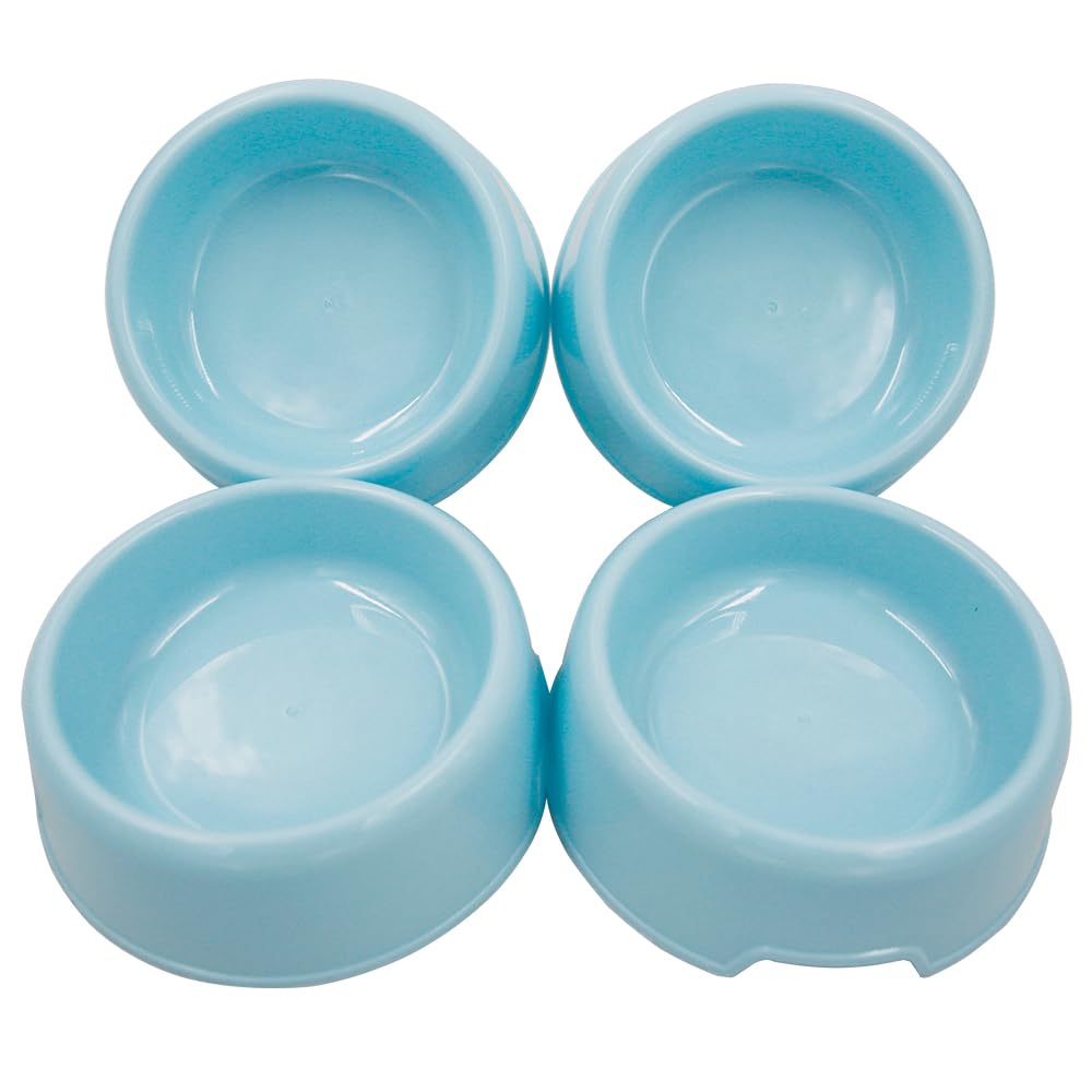 Dog Bowls Cat Bowls (Blue 4-Pack)