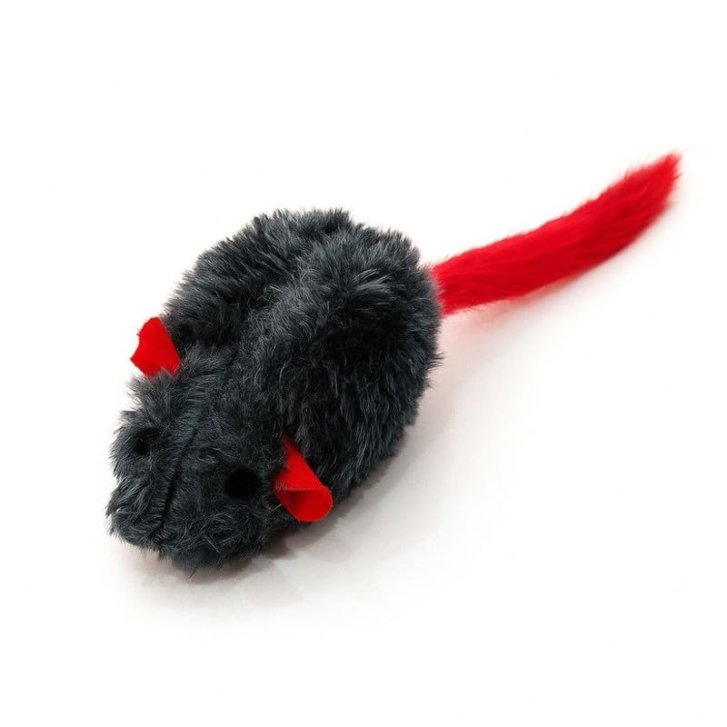 Bohobark Chirping Rat Toy For Cats | Realistic Sound Plush Toy | Interactive Cat & Kitten Play Toy