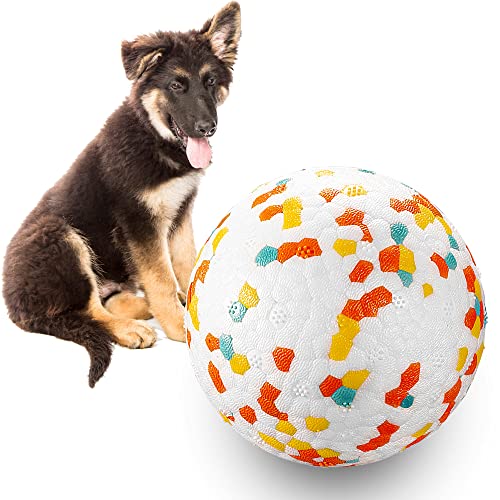 Jerock Dog Balls, Indestructible Dog Toy Ball For Aggressive Chewers, Durable High Elasticity Interactive Ball For Training Dog Catch And Fetch, Large Medium Small Dog And Puppies(3In, 1Pcs)