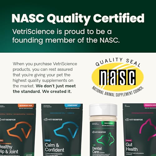 VetriScience Ultimate Strength Healthy Hip & Joint Chews, GlycoFlex Glucosamine, Chondroitin and Green-Lipped Mussel Joint Suppl