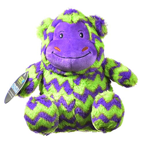 Hero Chuckles Plush Dog Toy, Durable Stuffed Animal With 3-In-1 Squeaker (Monkey)