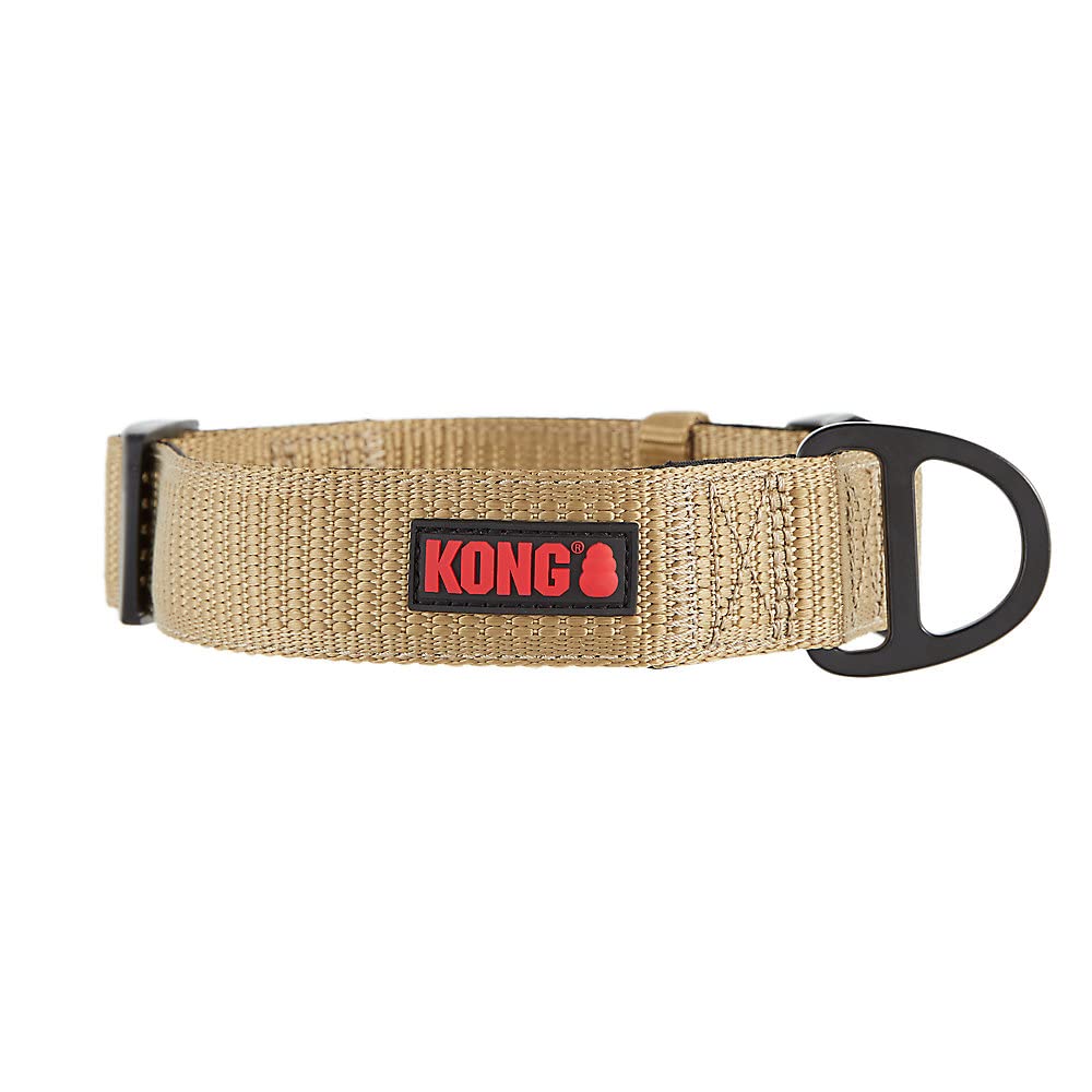 Kong Max Hd Ultra Durable Neoprene Padded Dog Collar (Xl, Tan)