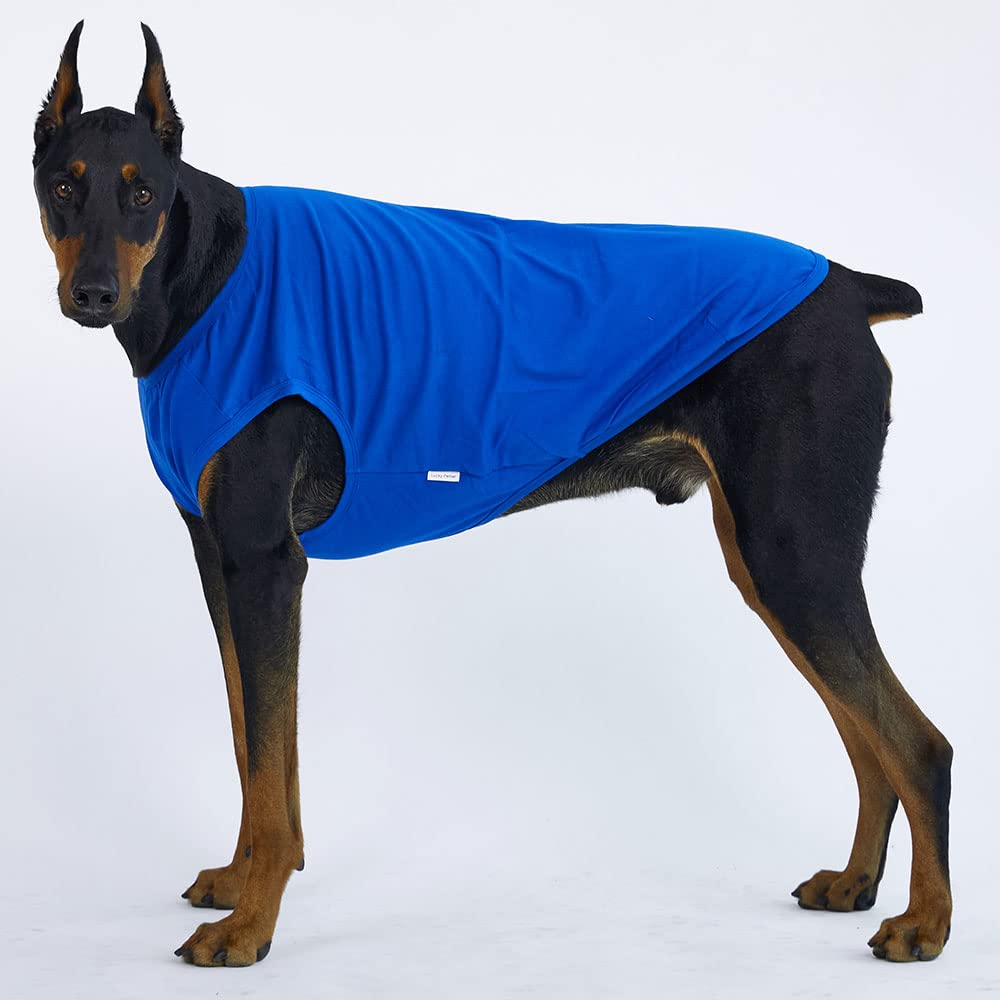 Lucky Petter Dog Sleeveless Tank Top Cotton Shirt Blue 3X-Large