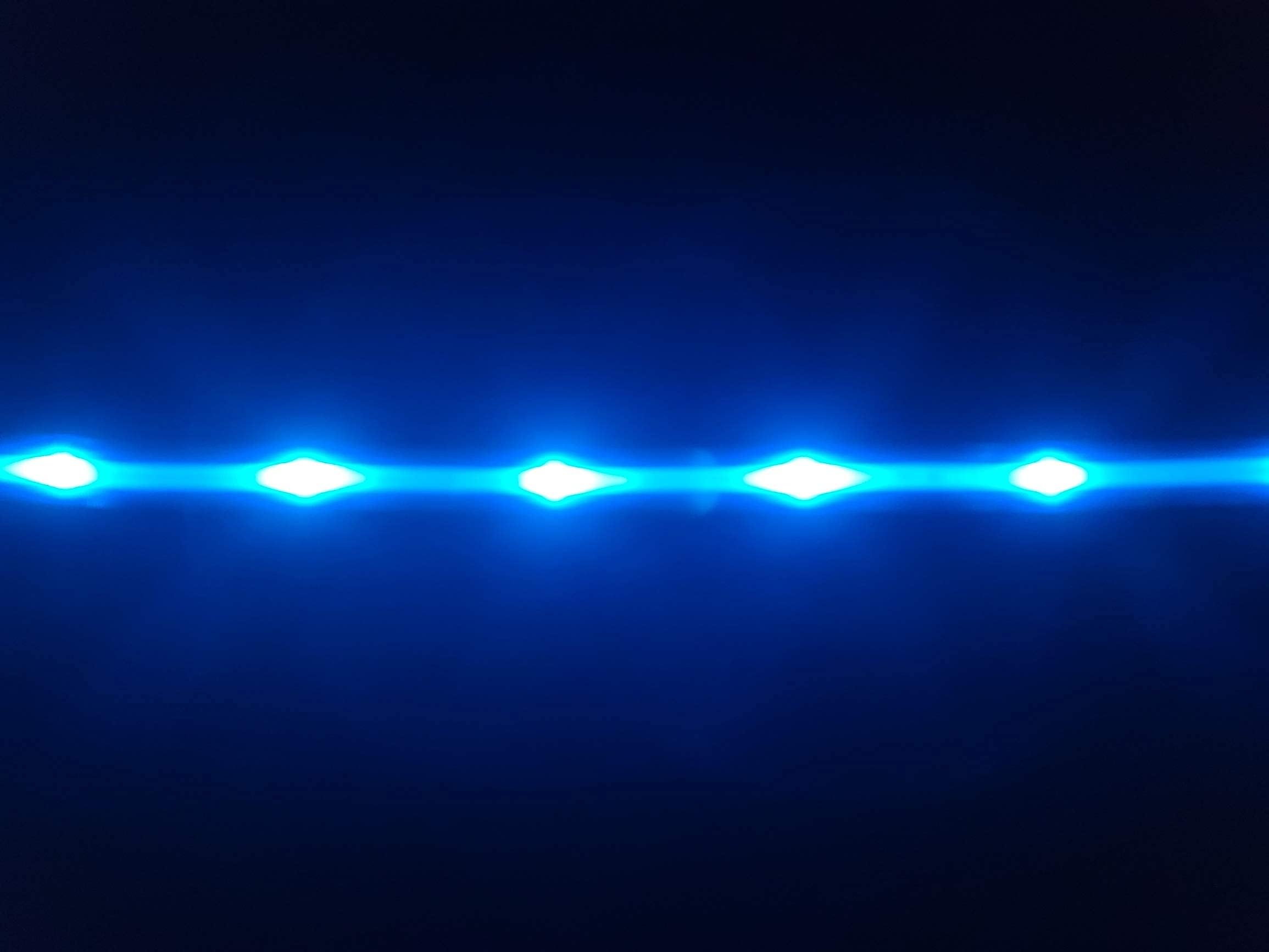 Blazin Light Up Led Dog Leash - 1,000 Feet Visibility - Usb Rechargeable, Waterproof, Glow In Dark - 4 Foot, Light Blue