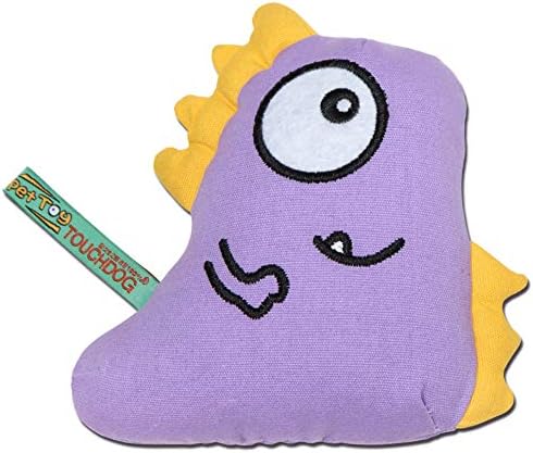 Touchdog Cartoon Shoefaced Monster Plush Dog Toy One Size/Purple