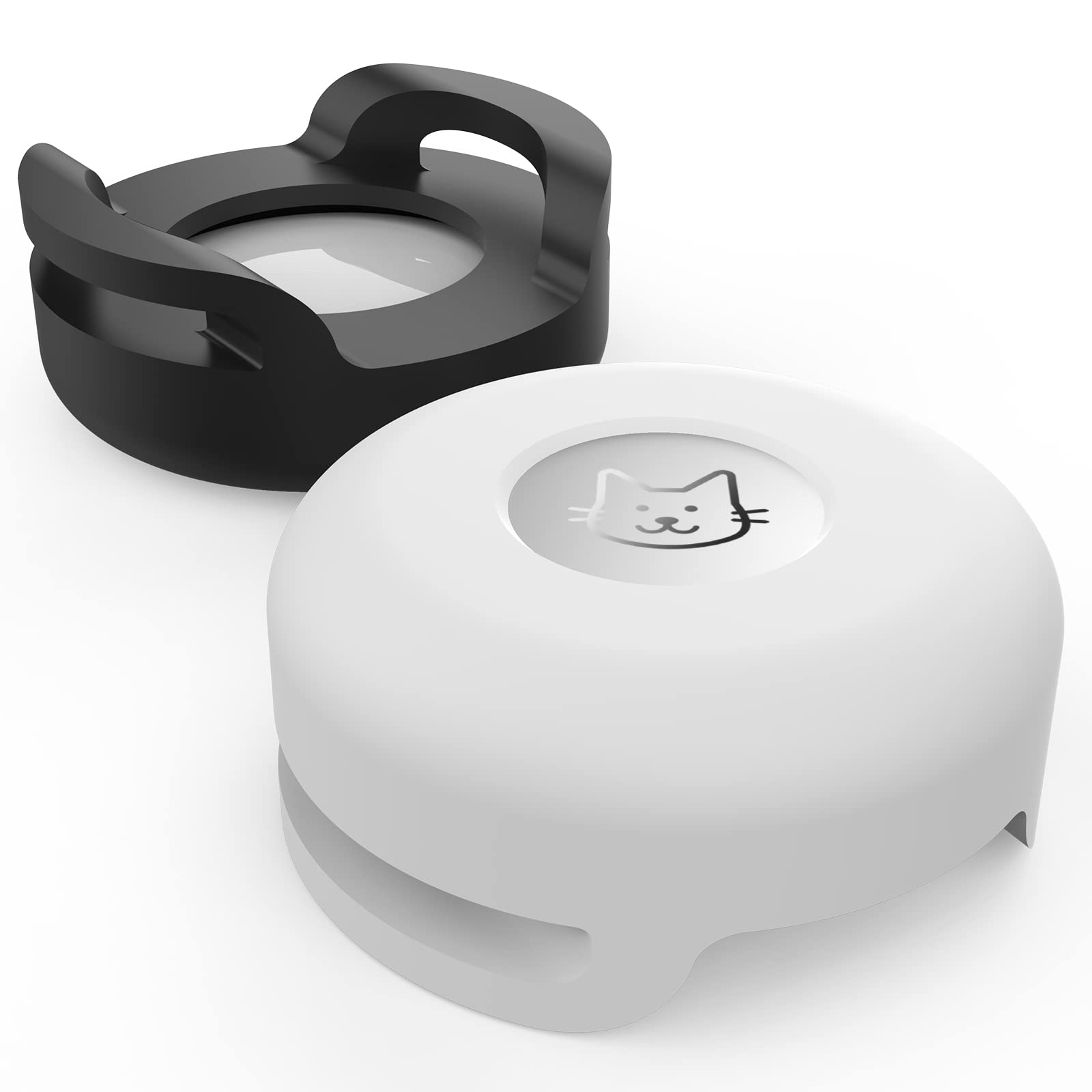 Cat Air Tag Holder - 2 Pack Air Tag Cat Collar Holder For Apple Air Tags, Silicone Air Tag Holder Case For 0.3-0.6' Width Collar Of Small Animal Kitten/Puppy, Small Pet Collar Charms Loop Accessories