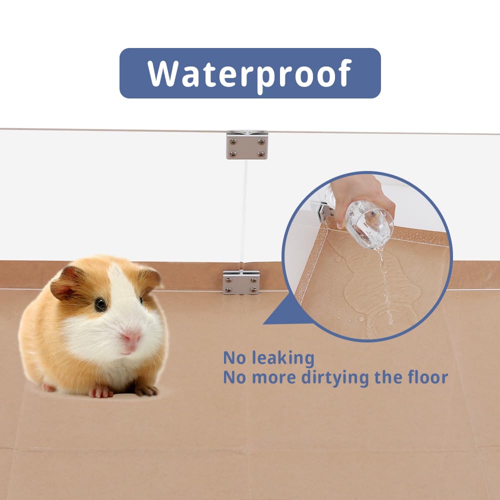 Disposable Guinea Pig Cage Liners, 48'' X24 Large Liner Bag For Guinea Pig Cage Bottom, Water-Resistant Kraft Paper (4Pack)