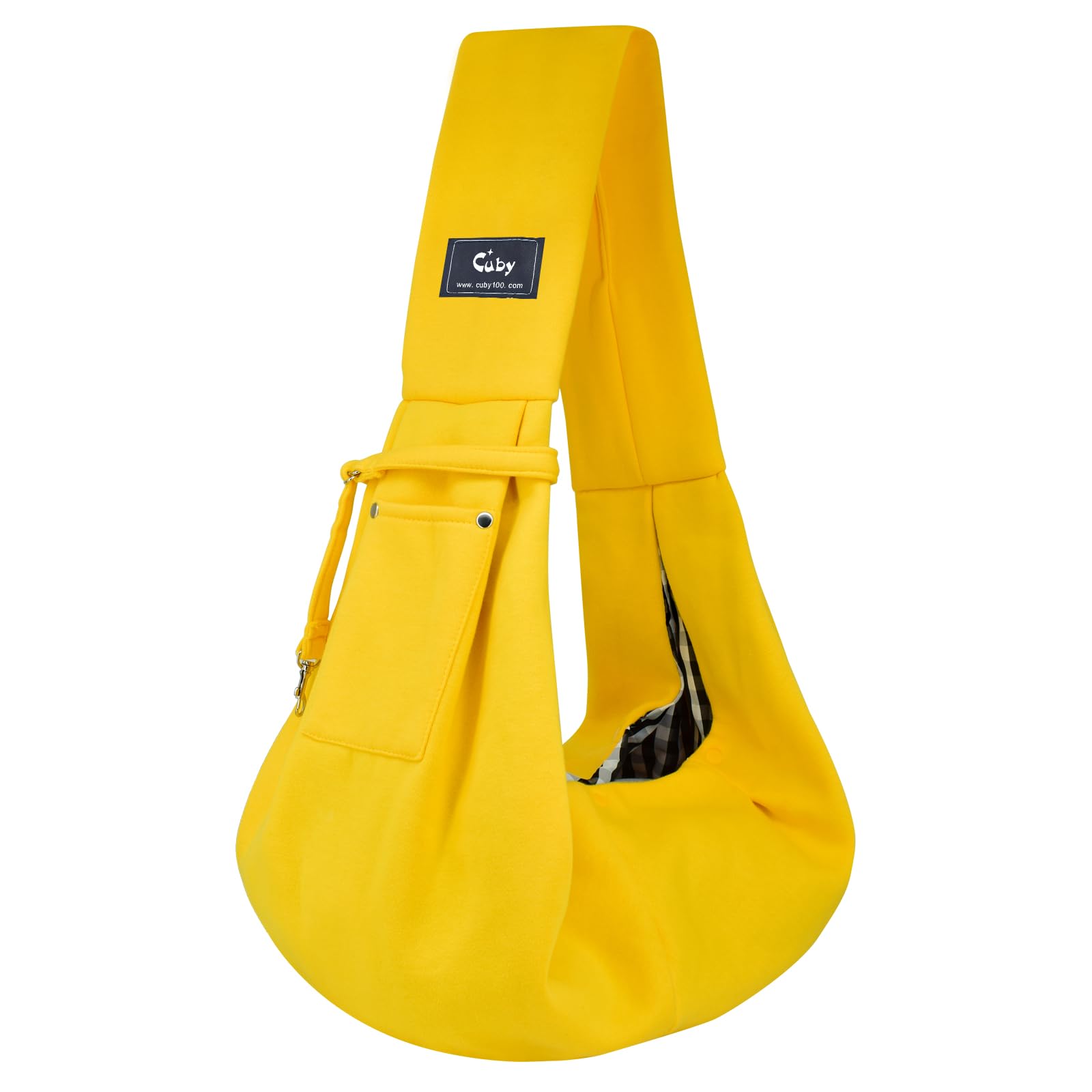 Cuby Swaddle Dog Sling Carrier For Small Dogs, Front Pet Sling Carrier Chest,Hands Free Adjustable Cat Sling Carrier Soft Cotton