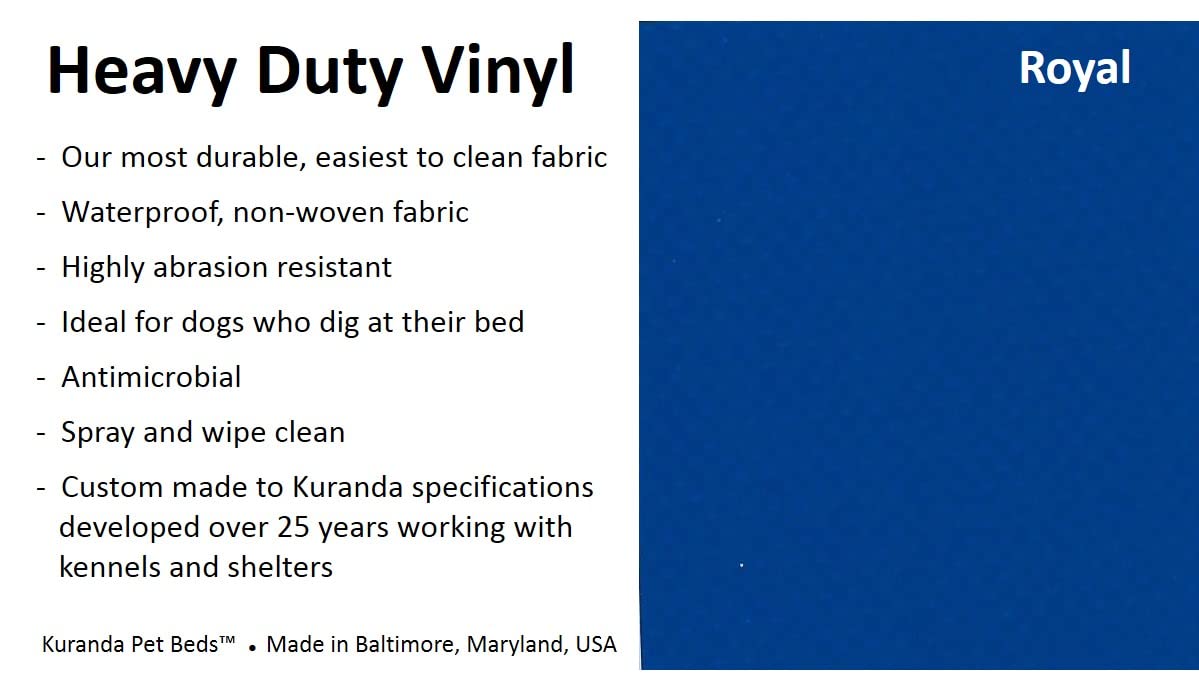 Kuranda Chewproof Crate Bed - Silver Aluminum - 25'' x 18'' - Vinyl - Royal