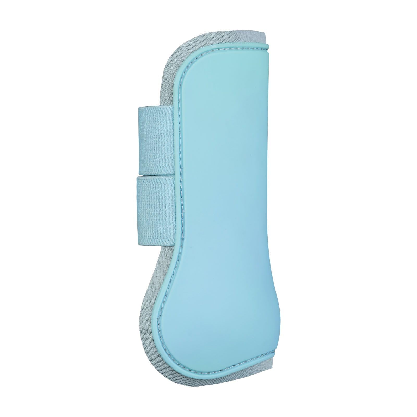Horze Adepto Open Front Tendon Boots | Durable Shell With Neoprene Lining - Canal Blue - Warmblood
