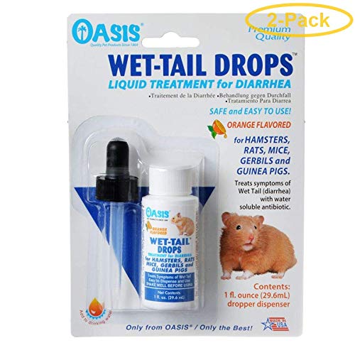 Oasis Small Animal Wet Tail Drops - Diarrhea Treatment 1 Oz - Pack Of 2
