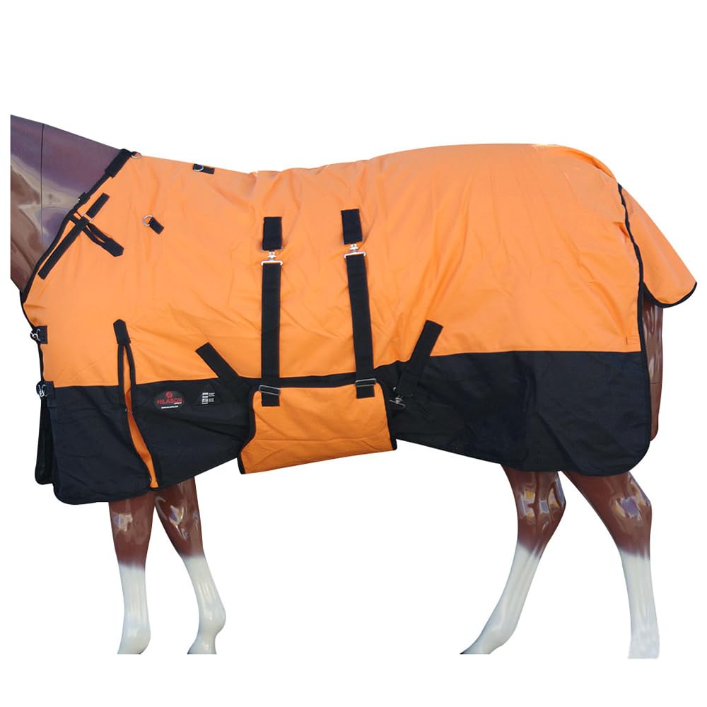 Hilason 1200D Winter Waterproof Poly Horse Belly Wrap & Blanket - 66 In