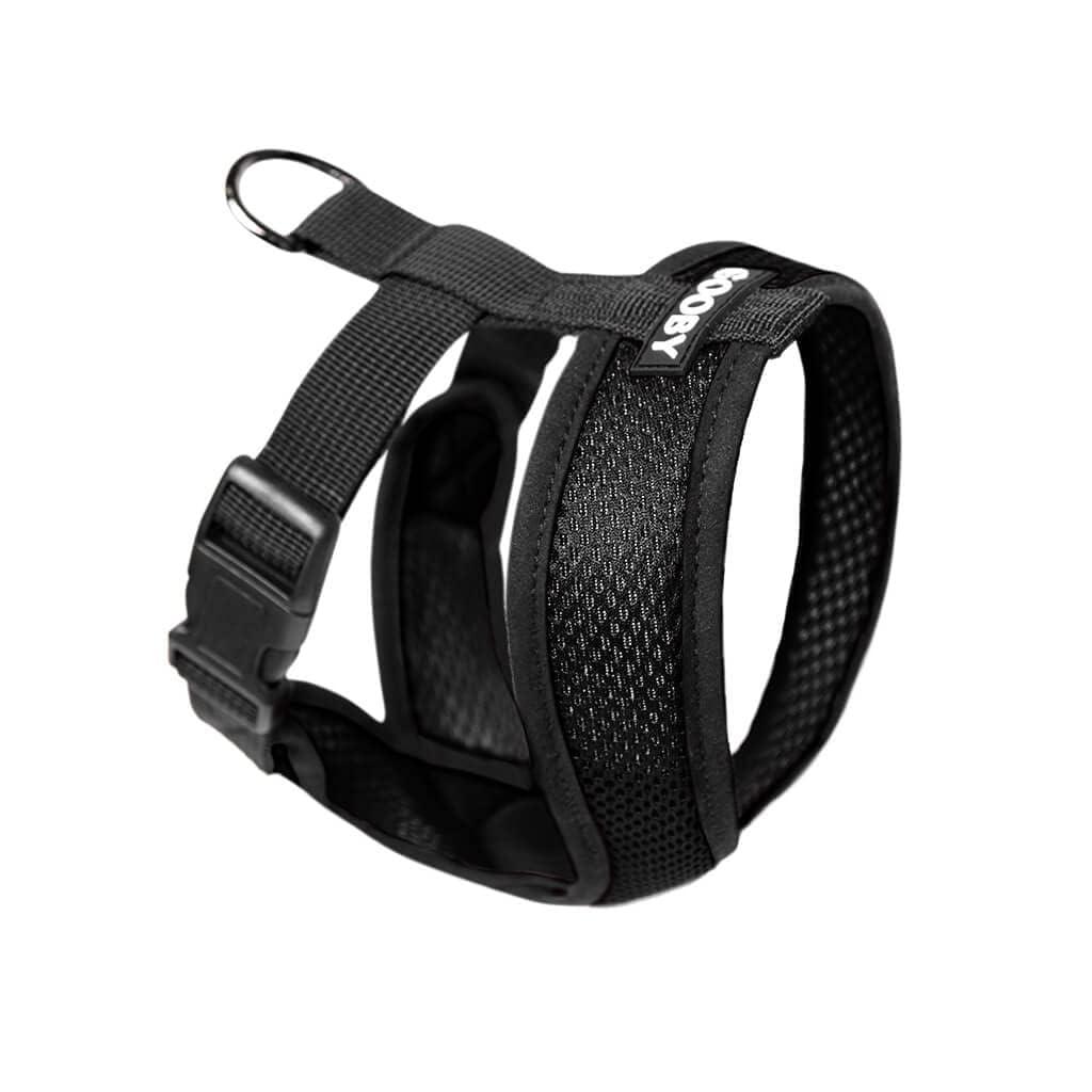Gooby Black X-Large Polyester Comfort X Harness For Small Dogs, No Pull, Choke-Free, Lightweight Mesh, Machine Washable