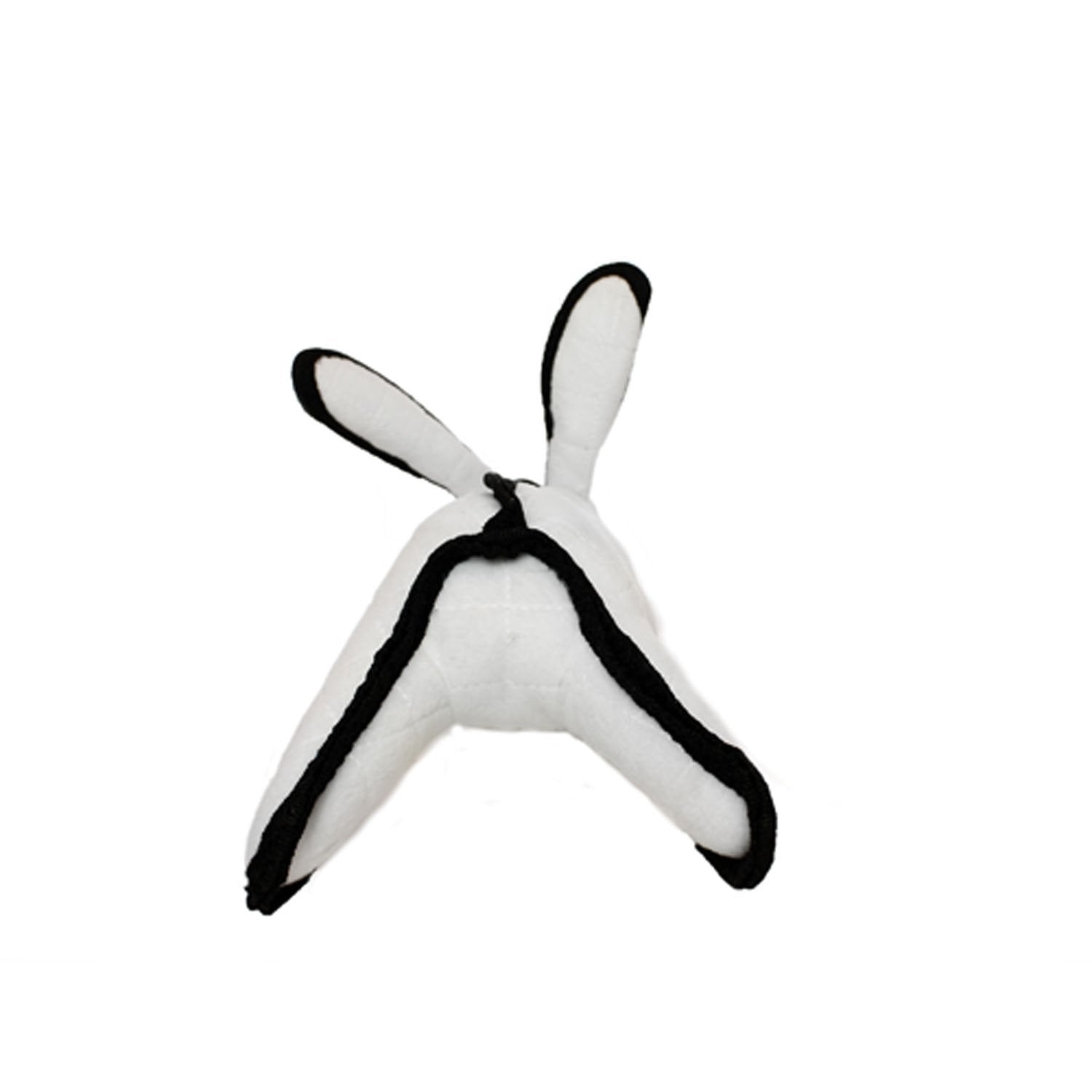 Tuffy - World'S Tuffest Soft Dog Toy - Barnyard White Rabbit - Squeakers - Multiple Layers. Made Durable, Strong & Tough. Interactive Play (Tug, Toss & Fetch). Machine Washable & Floats