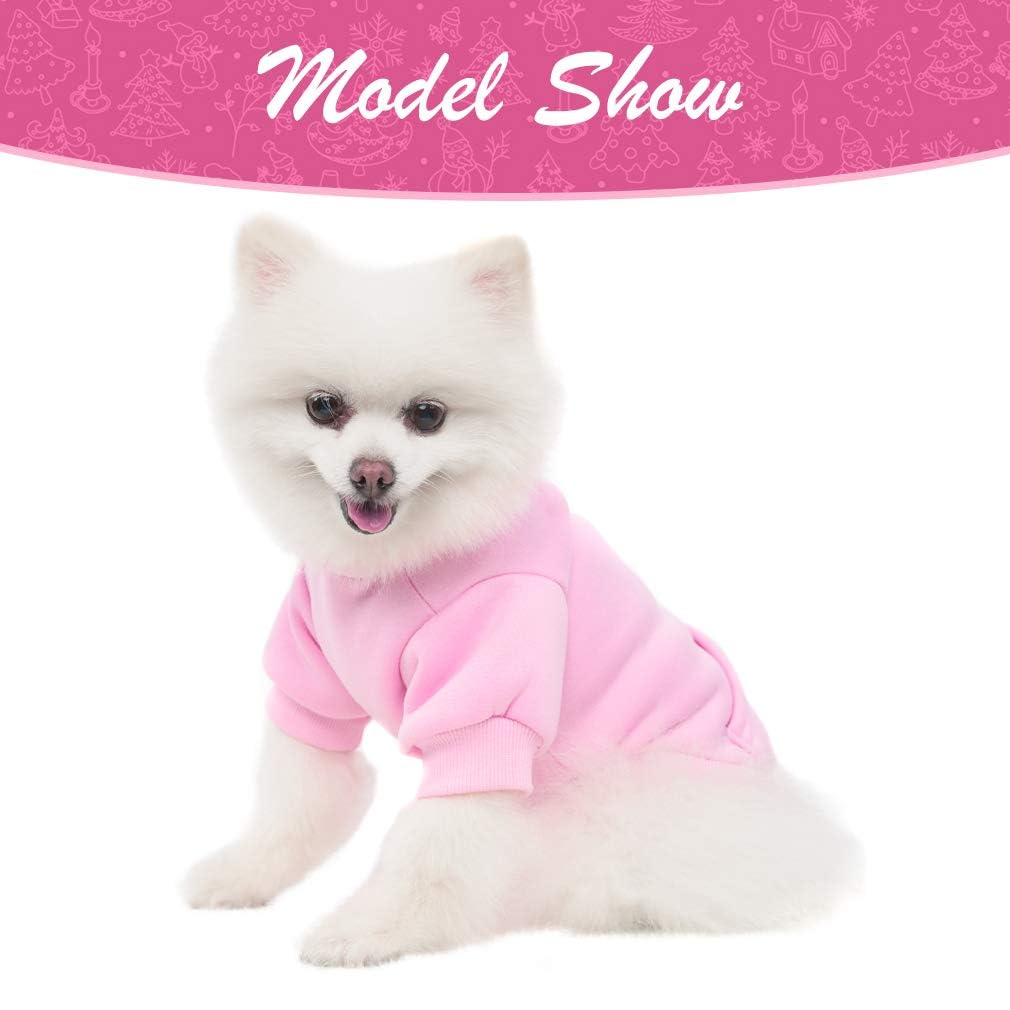 Kooltail Basic Dog Hoodie - Soft And Warm Dog Hoodie Sweater With Leash Hole And Pocket, Dog Winter Coat, Cold Weather Clothes S