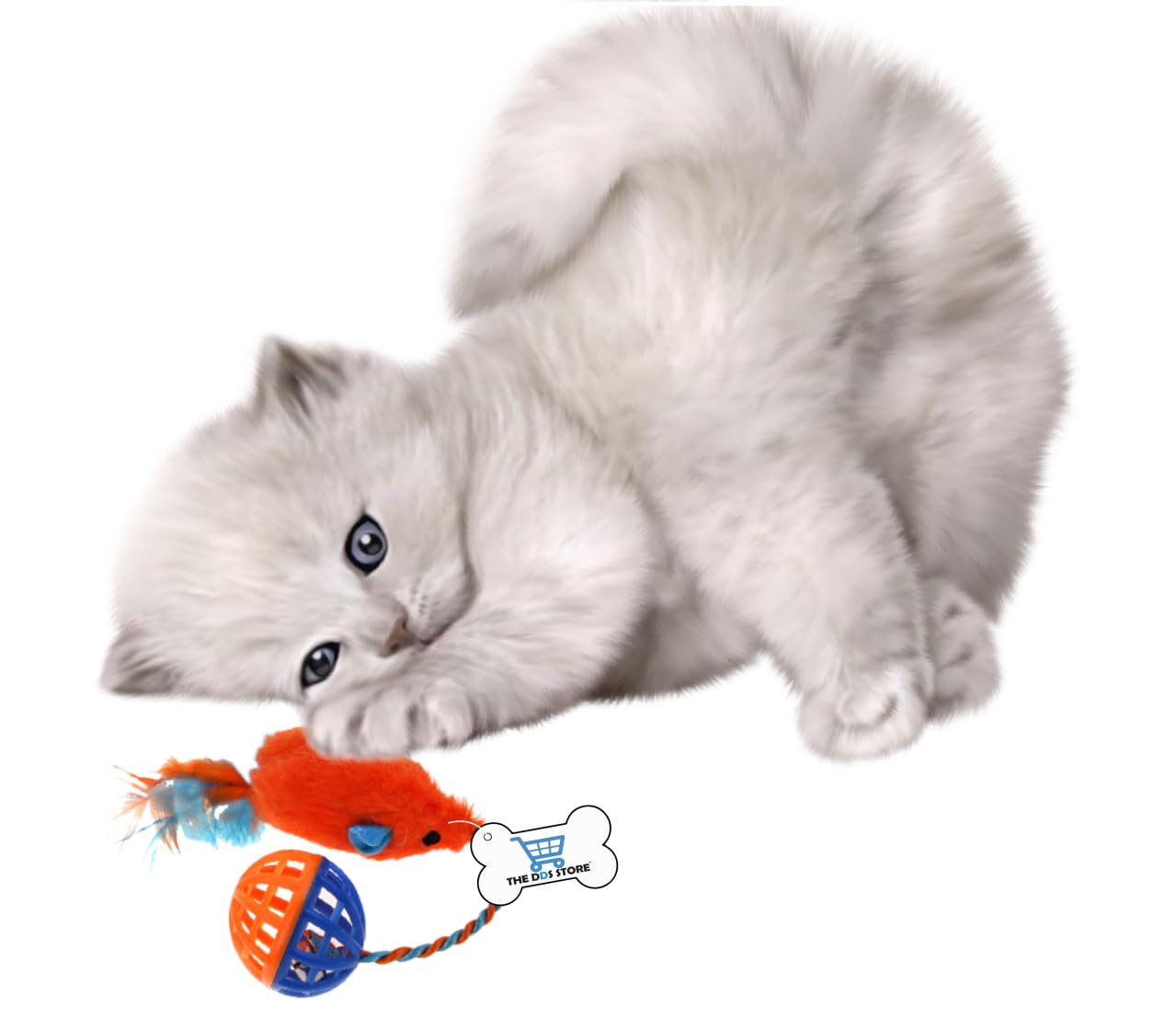The Dds Store 1 Pc Colorful Braided Rope Relieve Boredom Interactive Toy Pet Bell Mice Ball Toy For Cat (Color May Vary)
