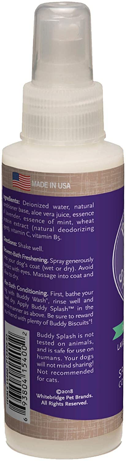 Buddy Splash 2 Pack Of Original Lavender And Mint Spritzer And Conditioner, 4 Fluid Ounces Each