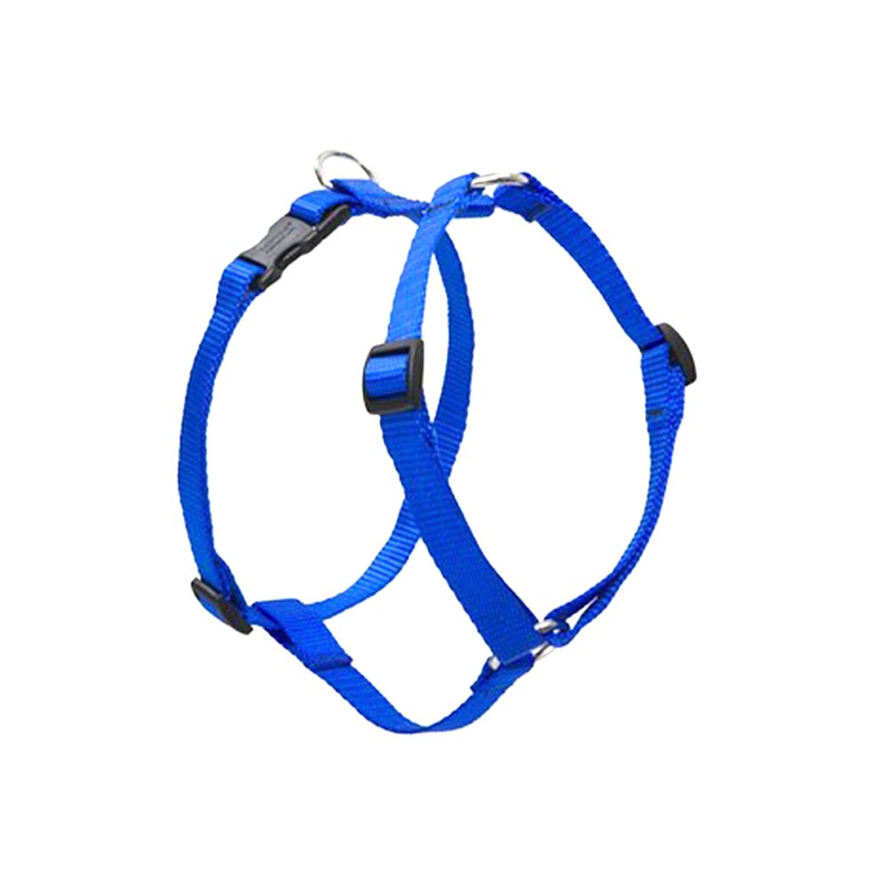 Lupinepet Basics 3/4' Blue 14-24' Adjustable Roman Dog Harness For Medium Dogs