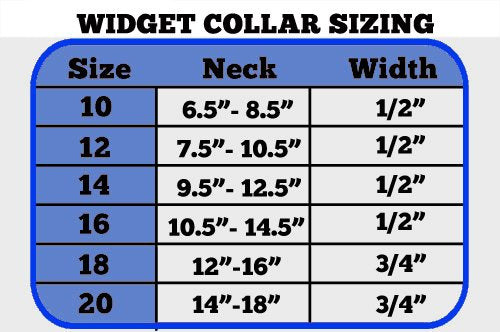 Mirage Pet Products 631-14 BK14 Heart Widget Dog Collar, Size 14, Black/Silver