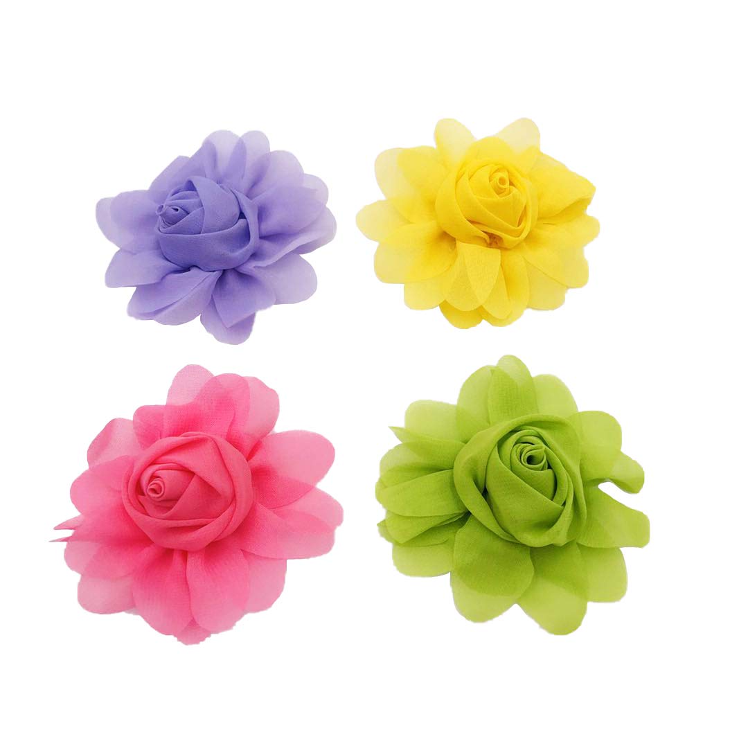 Pet Show 3.4'' Small Dog Collar Flower Charms Accessories Bows For Cat Puppies Medium Dogs Valentine'S Day Grooming Costumes