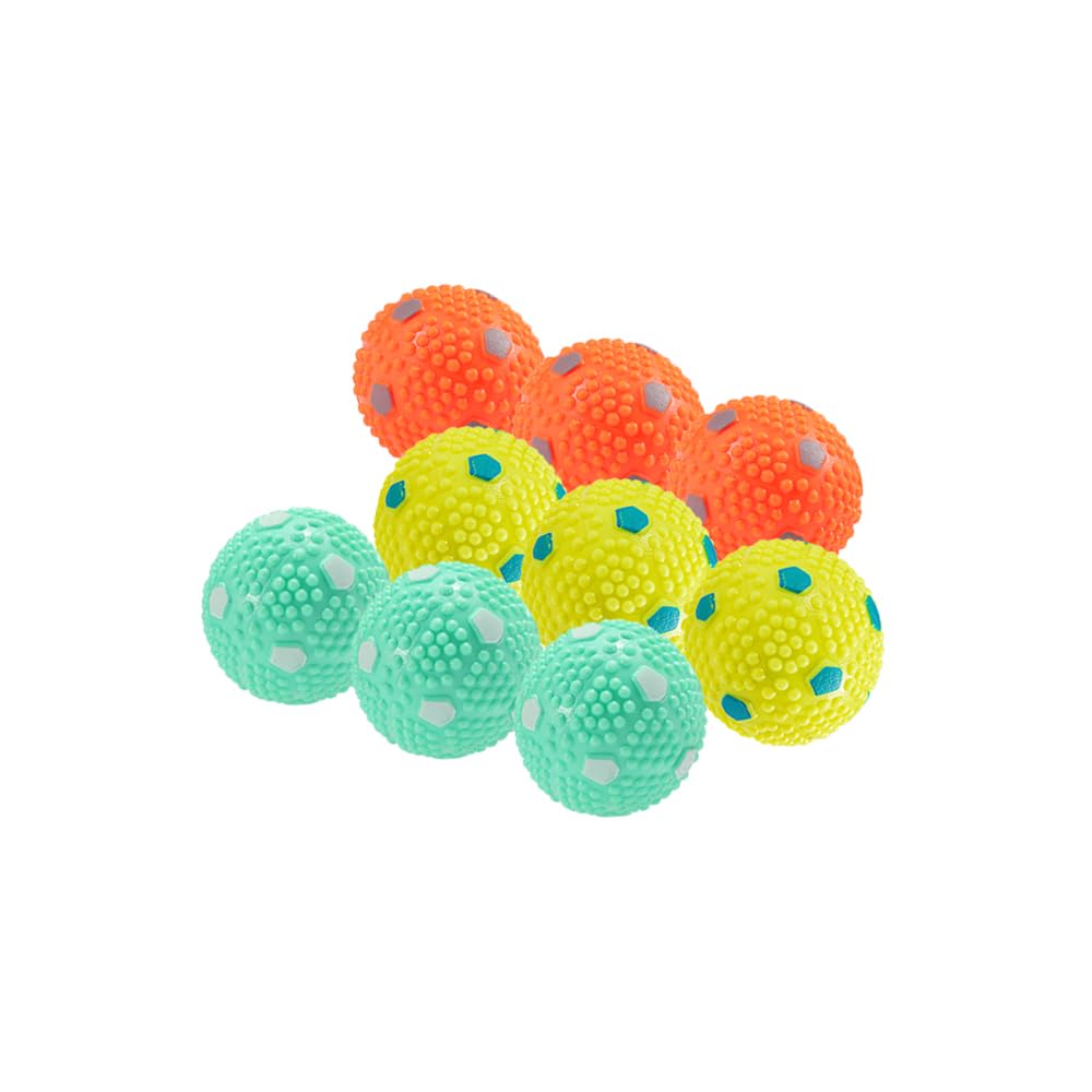 WIGGLYTAIL Dog Balls 9 Pcak, Interactive Pet Self Playing for Small Dogs and Puppies for Automatic Dog Ball Launcher(2 Inches Ba