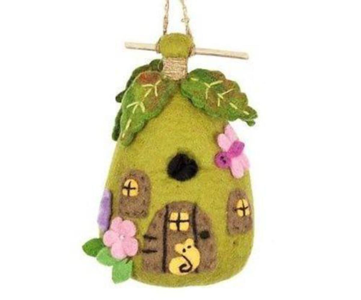 DZI Handmade Designs DZI484019 Fairy House Felt Birdhouse