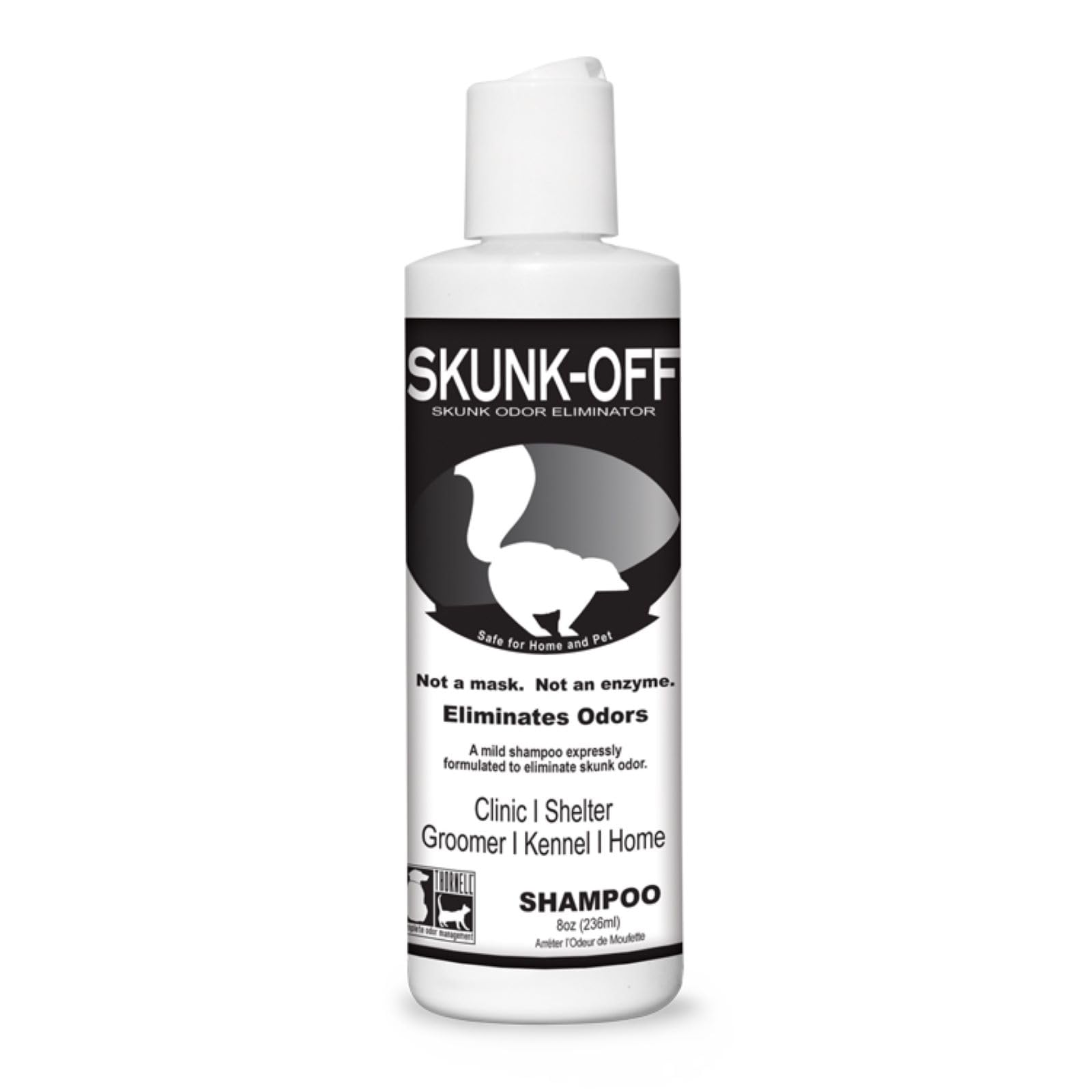 Skunk Off Pet Shampoo – Ready To Use Skunk Odor Remover For Dogs, Cats, Home, Carpet, Car & More – Non-Enzymatic Skunk Shampoo Dogs – Pet Odor Eliminator For Skunk Odor (8 Oz)