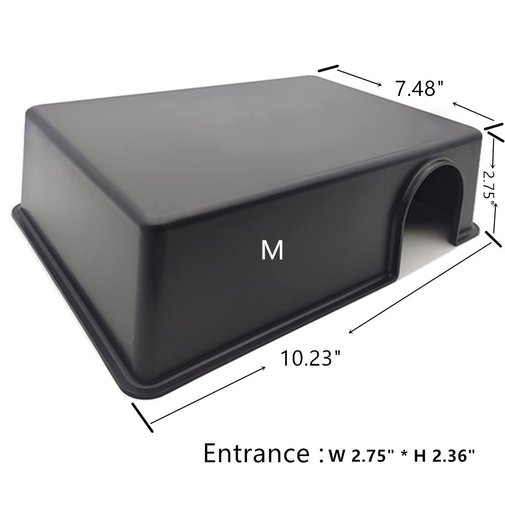 Leoterra Snake Hide Reptile Hide For Snake Lizard Leopard Gecko And Baby Ball Python Use10.23''X7.48''X2.75'' (M) Durable And Ea